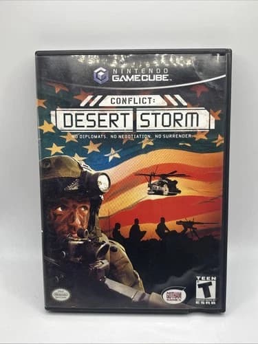 Conflict Desert Storm (Nintendo GameCube, 2003) Complete w/ Manual PC