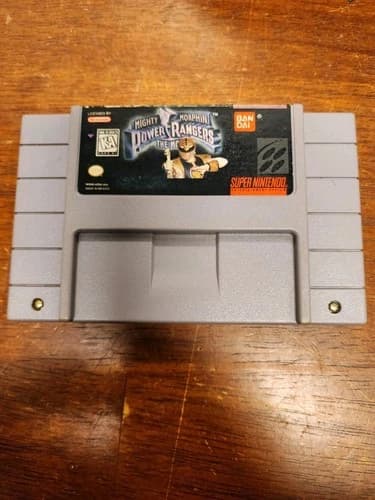 Mighty Morphin Power Rangers The Movie SNES Super Nintendo Tested & Working