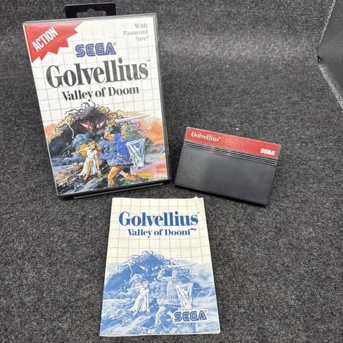 Golvellius: Valley of Doom (Sega Master System) - CIB Great Condition