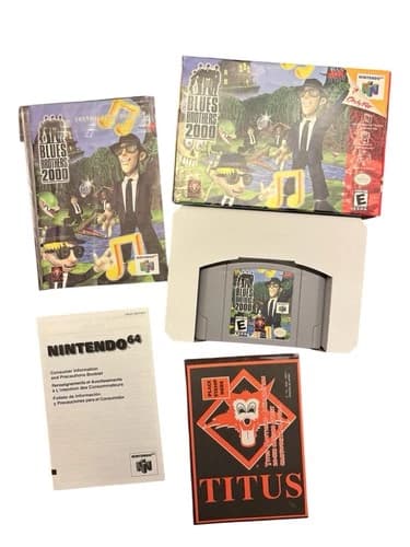 Blues Brothers 2000 N64 CIB++ (Nintendo 64, 2000) Complete in Box