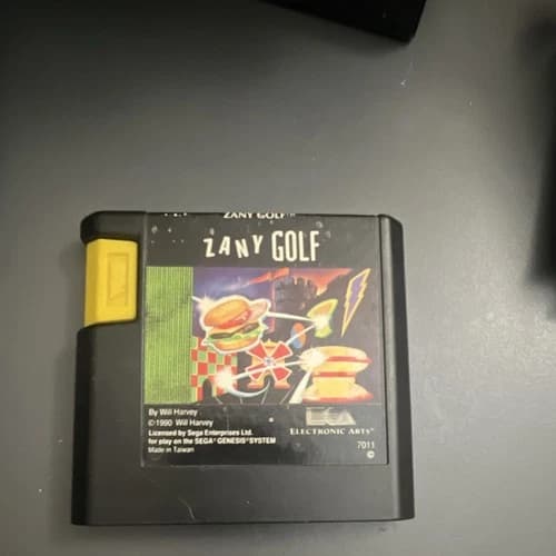 Electronic Arts Zany Golf Sega Genesis Golf Game Cartridge 1990