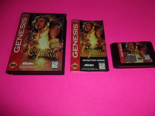 Cutthroat Island (Sega Genesis, 1995) Complete Tested