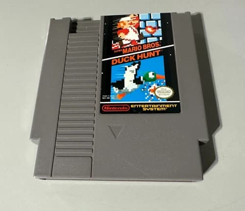 Super Mario Bros Duck Hunt Nintendo Entertainment System NES Game Cartridge 1985