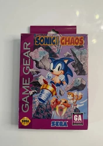Sonic Chaos (Sega Game Gear, 1993) Complete CIB Authentic Tested