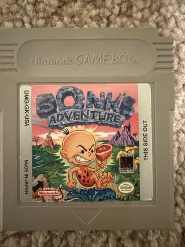 Nintendo Bonk's Adventure Official Game Boy Game Pak Action Adventure NTSC-U/C