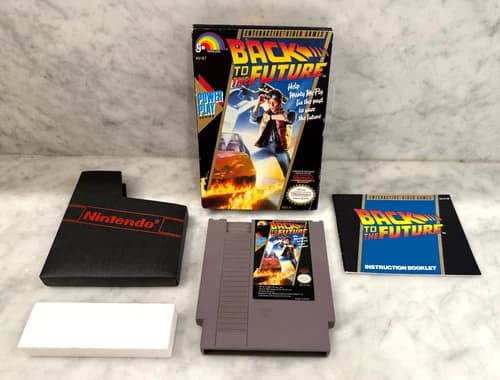 NES Back To The Future CIB Complete In Box Nintendo Entertainment System LJN