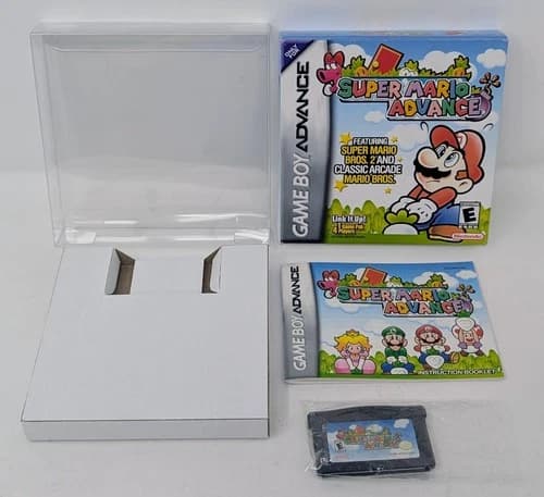 Super Mario Advance (Nintendo Game Boy Advance GBA, 2001) Complete - Authentic!