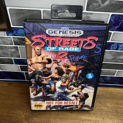 Streets of Rage 2 (Sega Genesis, 1992) CIB Complete Not For Resale