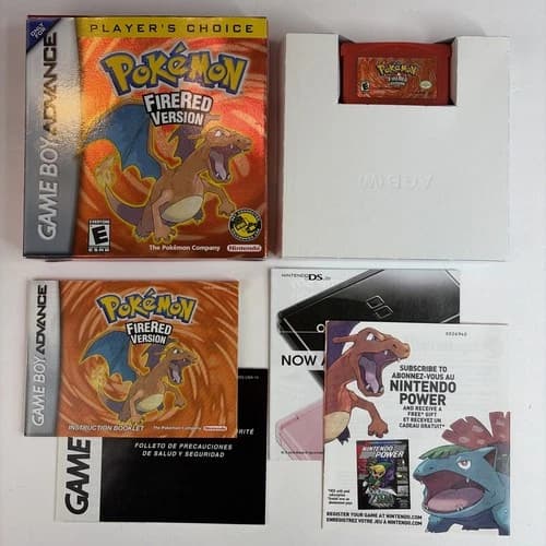 Nice! Pokemon FireRed Version for GameBoy Advance GBA Complete Box CIB
