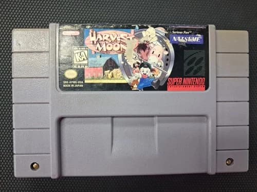 Harvest Moon Super Nintendo (SNES) Authentic, Tested, Cartridge Only