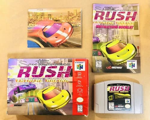 San Francisco Rush: Extreme racing-N64 -CIB- Complete-Tested&Working-Nintendo