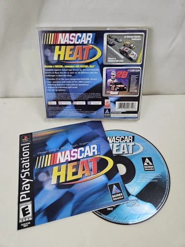 Nascar Heat -Sony PlayStation PS1- CIB Complete Tested Video Game