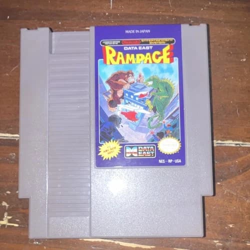 Data East Rampage Nintendo NES Game Cartridge NTSC-U/C (US/Canada)