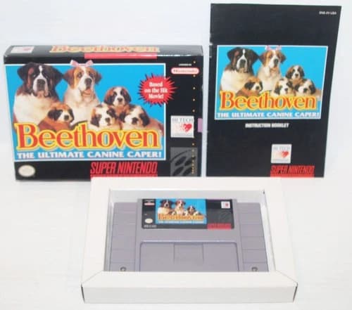 Beethoven: The Ultimate Canine Caper Super Nintendo 1992 SNES Complete w/Box CIB