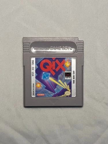 Qix (Nintendo Gameboy System) Authentic Excellent Condition