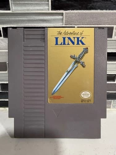 Zelda II Adventure of Link NES Authentic Cartridge Tested Working Nintendo Game