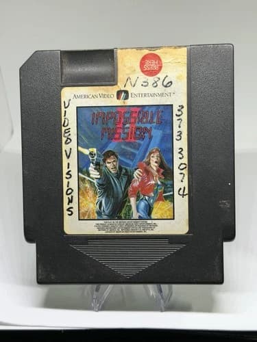 Impossible Mission II NES AVE Black Cart Authentic Tested Working