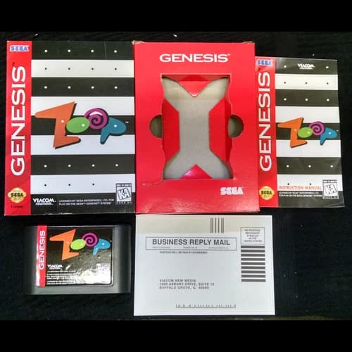 Zoop - Sega Genesis - VG-GBI Cart - Very Good