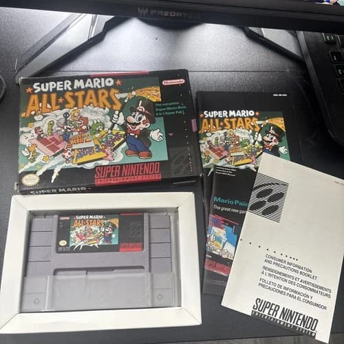 Super Mario All-Stars SNES All Inserts Cib Complete