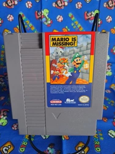 Mario is Missing NES Game Cartridge Only Nintendo Entertainment System
