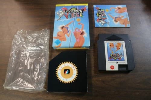Nes Nintendo Venice Beach Volleyball By American Video Complete In Box CIB
