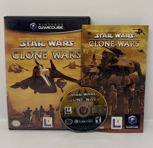 Star Wars: The Clone Wars (Nintendo GameCube, 2002) - Complete - CIB - Tested