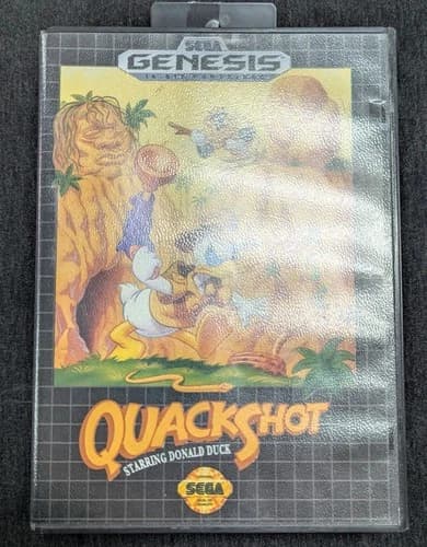 QuackShot Starring Donald Duck (Sega Genesis, 1991) Complete in Box w/Manual