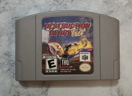Destruction Derby 64 (Nintendo 64, N64, 1999) Authentic & Tested Cartridge