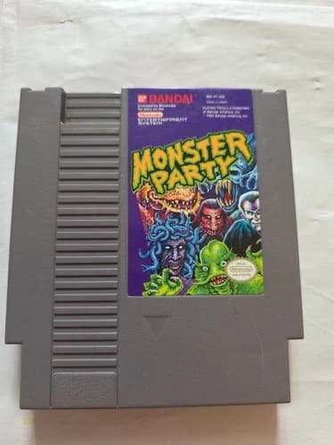 Monster Party (Nintendo Entertainment System NES, 1989) Cartridge Only