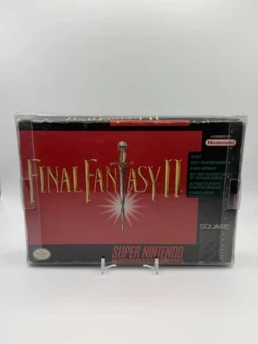 Final Fantasy II CIB (Super Nintendo SNES, 1991) Tested- Manual Map Inserts