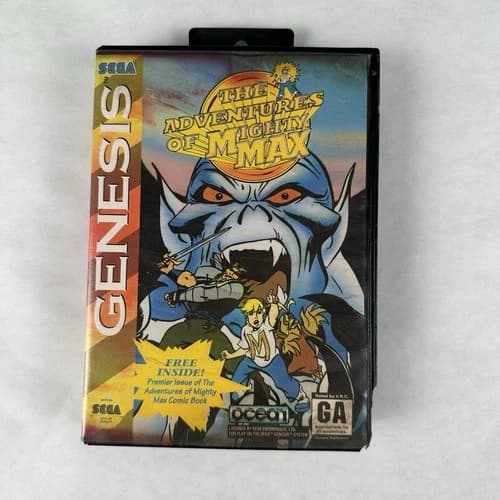 The Adventures of Mighty Max of Sega Genesis Complete in Box