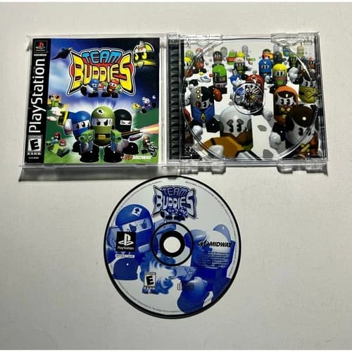 Team Buddies (PS1 PlayStation 1)works great! Complete CIB w/ registration🔥