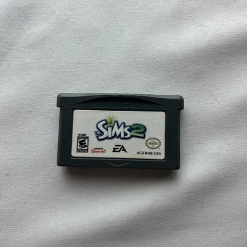 Sims 2 (Nintendo Game Boy Advance, 2005) GBA Authentic Cartridge Tested