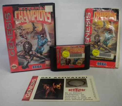 Eternal Champions (Sega Genesis) CIB Complete Tested Works FREE SHIPPING