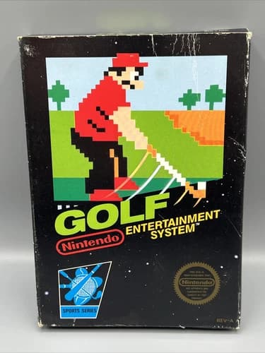 🔥Golf (Nintendo Entertainment System, 1985) NES Black Box Complete CIB TESTED🔥