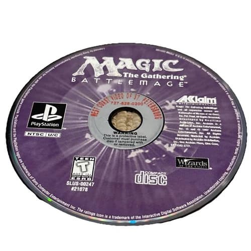 Magic: The Gathering Battlemage (Sony PlayStation 1 1997) Disc Only Rental