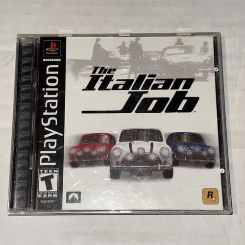 The Italian Job Sony PlayStation 1 PS1 Black Label Complete In Box