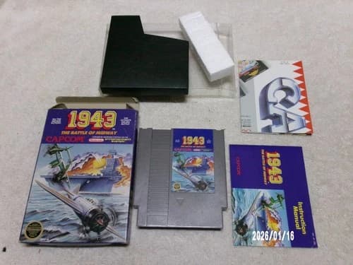#784 Nintendo NES 1943 The Battle of Midway Complete CIB