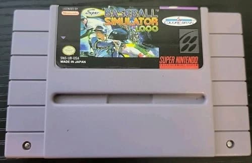 Super Baseball Simulator 1000 Super Nintendo SNES - Offers Welcome