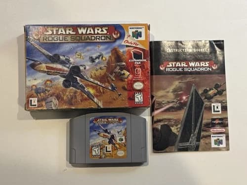 Star Wars: Rogue Squadron (Nintendo 64, 1998) N64 CIB Complete W Manual
