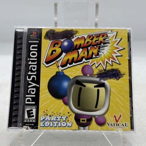 Bomberman Party Edition Playstation PS1 PREOWNED COMPLETE CIB