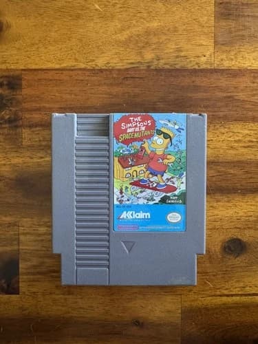 The Simpsons: Bart vs. the Space Mutants Nintendo NES Cleaned/Tested