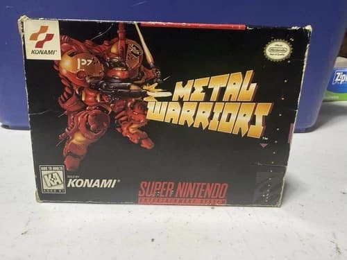 Metal Warriors SNES Cib Game Box Manual Cardboard Insert Super Nintendo Rare