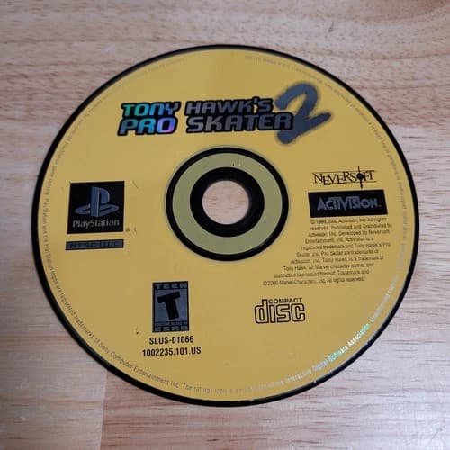 Tony Hawk's Pro Skater 2 PS1 Sony PlayStation 1 Disc Only - Tested