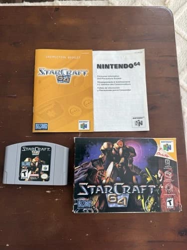 StarCraft 64 Box Manual Insert CIB N64