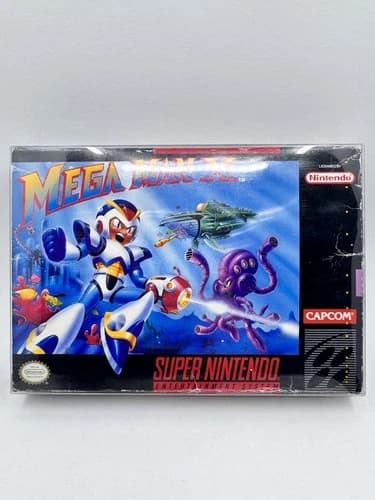 Mega Man X (Super Nintendo) [CIB] Tested Working! w/ Protector Sleeve