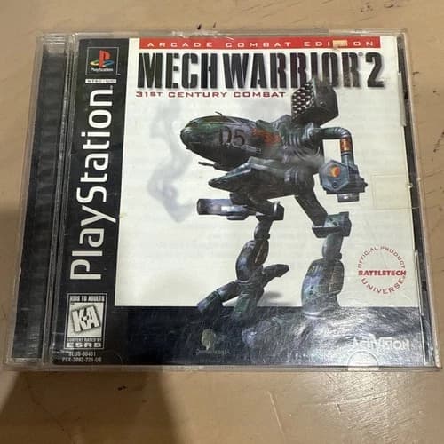 MechWarrior 2 PS1 Sony PlayStation 1 1996 Complete w/Manual -Tested & Works!