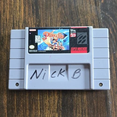 Disney Interactive Disney's Pinocchio Nintendo SNES Game Cartridge NTSC-U/C