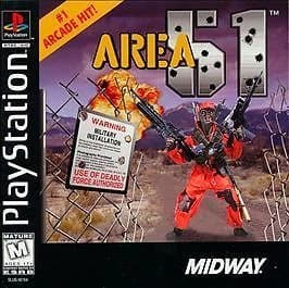 AREA 51 (Sony PlayStation 1, 1996) PS1 Complete Black Label CIB