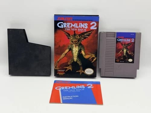 Gremlins 2: The New Batch (Nintendo NES, 1990) Complete In Box Tested CIB